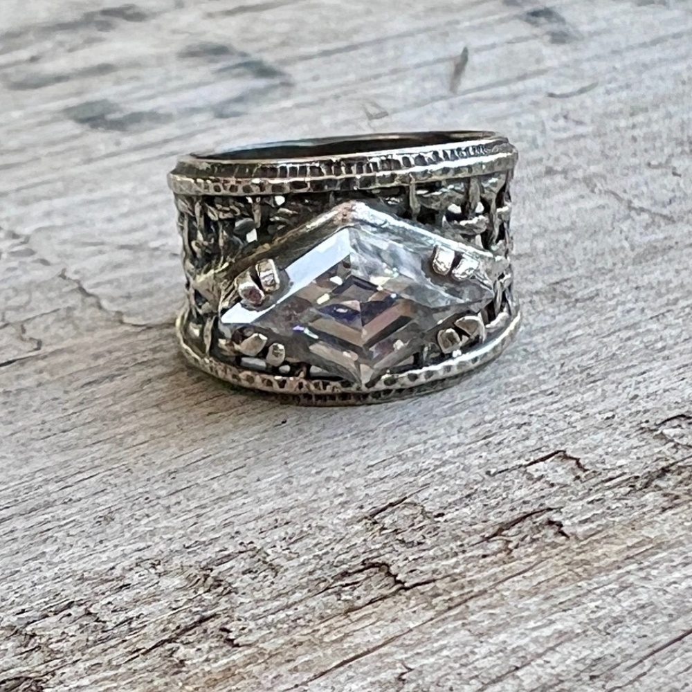 Silpada R1737 Marquee Basket Weave Ring Fits Sz 6